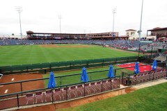 BayCare Ballpark bullpens overlook the playing field