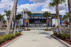Clover Park palm-lined entrance