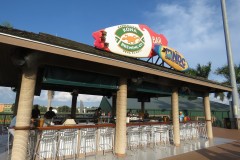 LECOM Park outfield tiki bar