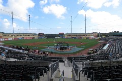 Roger Dean Stadium behind home plate